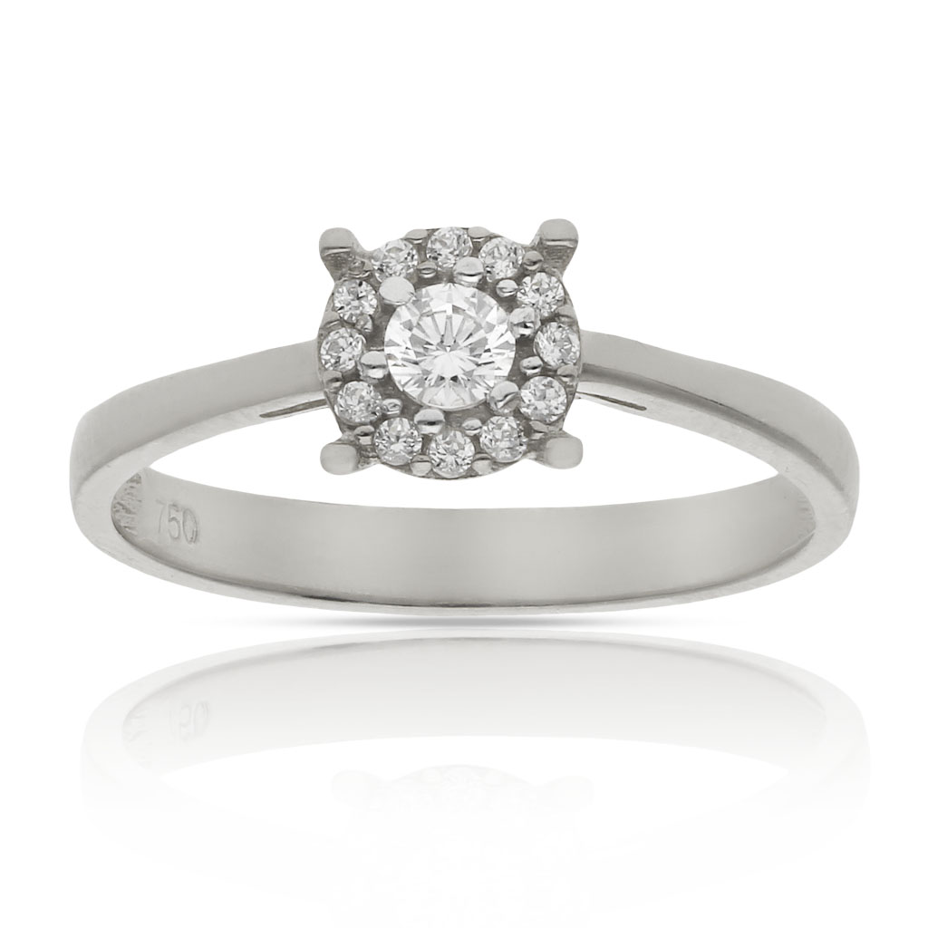 SORTIJA ORO BLANCO 18KL DIAMANTES