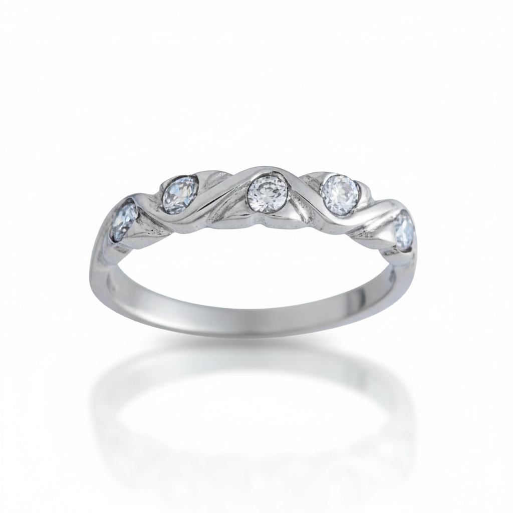 SORTIJA ORO BLANCO 18KL DIAMANTES