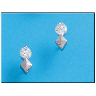 PENDIENTES CIRCONITAS PLATA 925MM  