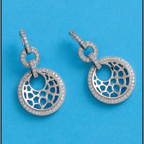 PENDIENTES CIRCULO CIRCONITAS PLATA 925MM