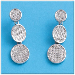 PENDIENTES CIRCULOS PLATA 925MM