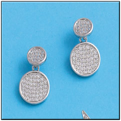 PENDIENTES CIRCULOS PLATA 925MM