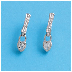 PENDIENTES CORAZON PLATA 925MM  