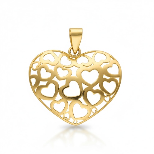 COLGANTE ORO 18KL CORAZON - 23x20MM