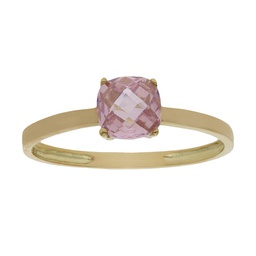 [S274] SORTIJA ORO 18KL - PIEDRA ROSA