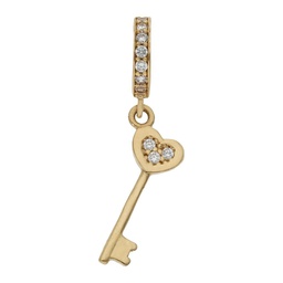 [CH59] CHARMS ORO 18KL LLAVE CIRCONITAS