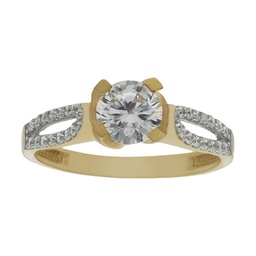 [S744] SORTIJA ORO 18KL CIRCONITAS