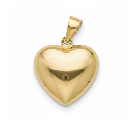 COLGANTE ORO 18KL CORAZON GRANDE