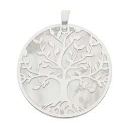 [AG645] COLGANTE ARBOL DE LA VIDA NACAR + PLATA 925MM - 30MM