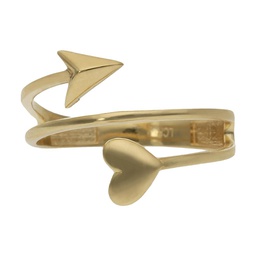 [S1029] SORTIJA ORO 18KL CORAZON + FLECHA