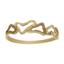 [S403] SORTIJA ORO 18KL CORAZONES