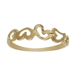 [S395] SORTIJA ORO 18KL CORAZONES