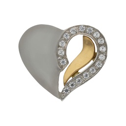 [G84] COLGANTE BICOLOR ORO 18KL CORAZON