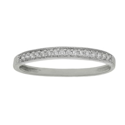 [S838] SORTIJA ORO BLANCO 18KL CIRCONITAS