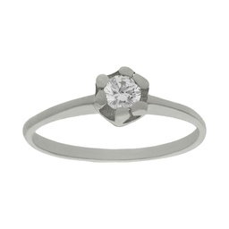 [LCR149B] SORTIJA ORO BLANCO 18KL DIAMANTE