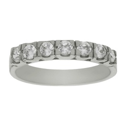 [LCR159B] SORTIJA ORO BLANCO 18KL DIAMANTES