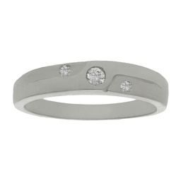 [LCR148B] SORTIJA ORO BLANCO 18KL DIAMANTES