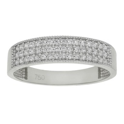 [LCR252B] SORTIJA ORO BLANCO 18KL DIAMANTES