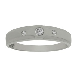 [LCR120B] SORTIJA ORO BLANCO 18KL DIAMANTES