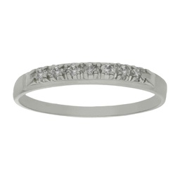 [LCR113B] SORTIJA ORO BLANCO 18KL DIAMANTES