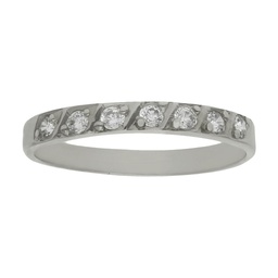 [LCR145B] SORTIJA ORO BLANCO 18KL DIAMANTES