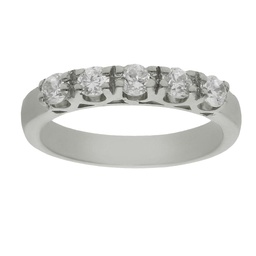 [LCR115B] SORTIJA ORO BLANCO 18KL DIAMANTES