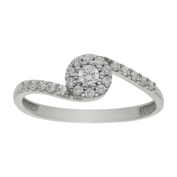 [LCR255B] SORTIJA ORO BLANCO 18KL DIAMANTES