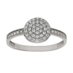 [LCR257B] SORTIJA ORO BLANCO 18KL DIAMANTES