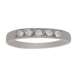 [LCR146B] SORTIJA ORO BLANCO 18KL DIAMANTES