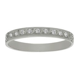 [LCR121B] SORTIJA ORO BLANCO 18KL DIAMANTES