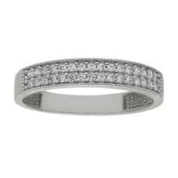 [LCR251B] SORTIJA ORO BLANCO 18KL DIAMANTES