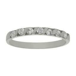 [LCR147B] SORTIJA ORO BLANCO 18KL DIAMANTES