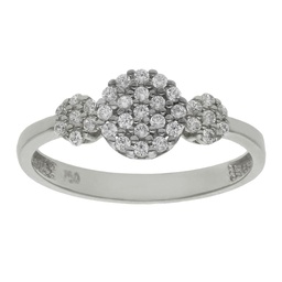 [LCR256B] SORTIJA ORO BLANCO 18KL DIAMANTES