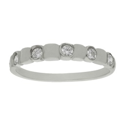 [LCR163B] SORTIJA ORO BLANCO 18KL DIAMANTES