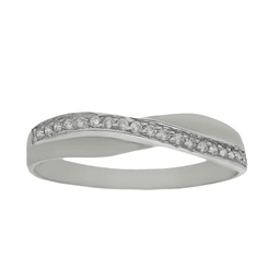 [LCR246B] SORTIJA ORO BLANCO 18KL DIAMANTES 