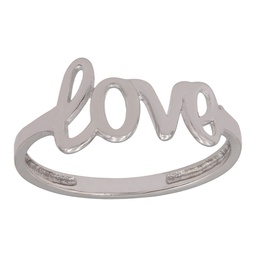 [S1001] SORTIJA ORO BLANCO 18KL LOVE