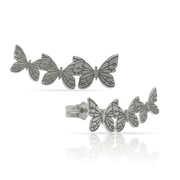 [AG1609] TREPADORES MARIPOSAS PLATA 925MM