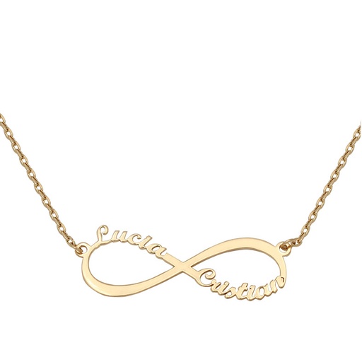 COLGANTE ORO 18KL INFINITO NOMBRES
