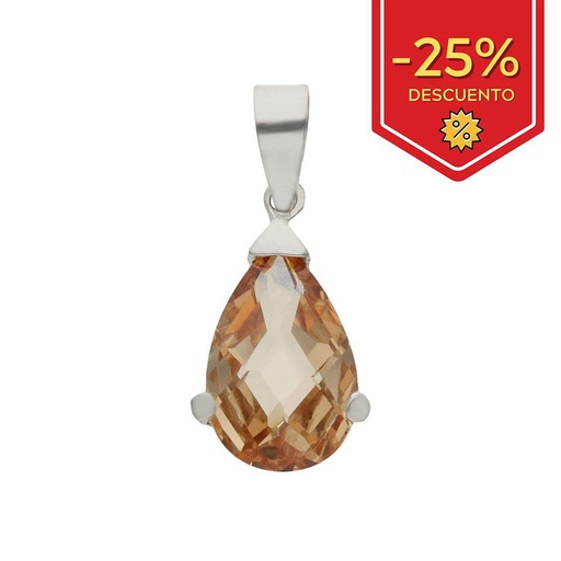 COLGANTE ORO BLANCO 18KL 