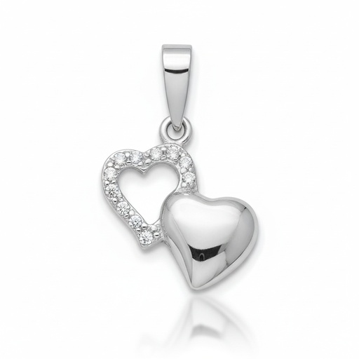 COLGANTE ORO BLANCO 18KL DIAMANTES