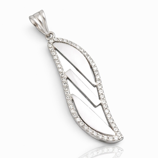 COLGANTE PLATA 925MM CIRCONITAS