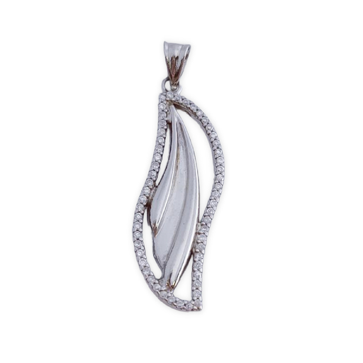 COLGANTE PLATA 925MM CIRCONITAS