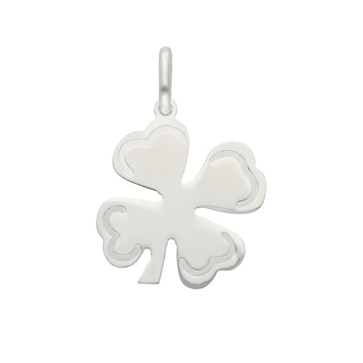 COLGANTE PLATA 925MM TREBOL DE LA SUERTE