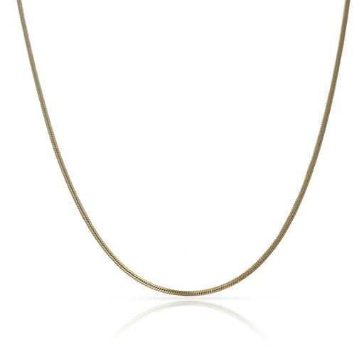 COLLAR ORO 18KL AMARILLO COLA TOPO