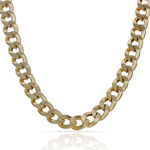 COLLAR ORO 18KL BARBADO HUECO - 7MM