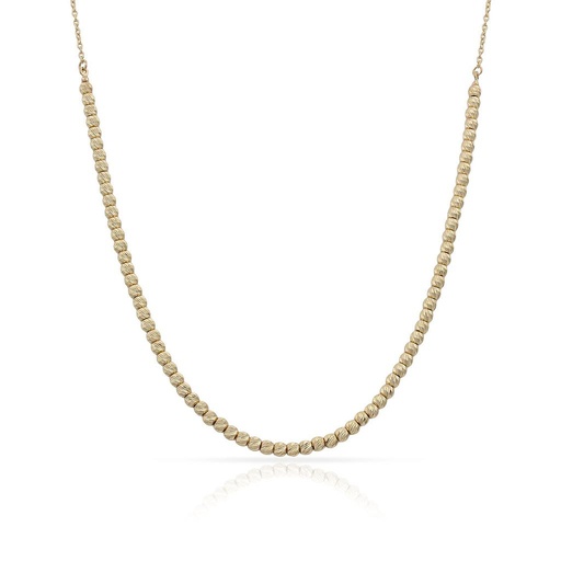COLLAR ORO 18KL BOLAS TALLADAS