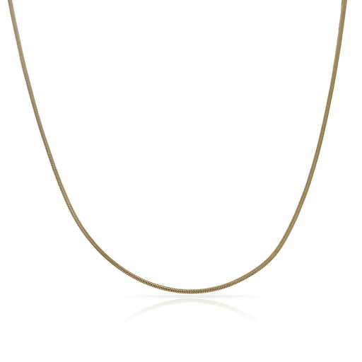 COLLAR ORO 18KL COLA TOPO AMARILLO