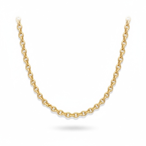 COLLAR ORO 18KL ROLOT HUECO - 6MM