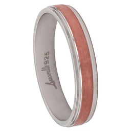 [AG705] ALIANZA PLATA 925MM BICOLOR - 4MM