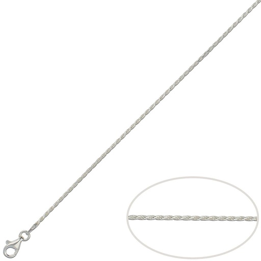 CORDON PLATA 925MM MACIZO - 1.50MM